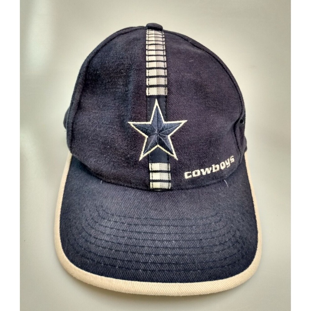 VINTAGE Dallas Cowboys Logo Athletic Hat Cap Strap Back Blue White Football 90's